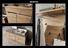 Garderoben-Set >Meagan< in Artisan Eiche - 295x192x38cm (BxHxT)