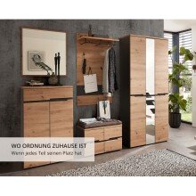 Garderoben-Set >Meagan< in Artisan Eiche - 295x192x38cm (BxHxT)