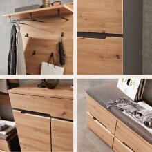 Garderoben-Set >Meagan< in Artisan Eiche - 295x192x38cm (BxHxT)