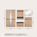 Garderoben-Set >Meagan< in Artisan Eiche - 295x192x38cm (BxHxT)