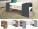 Couchtisch >Cesena< in Weiß-Hochglanz - 110x40x60cm (BxHxT)