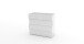 Kommode >Onda< in Weiß Hochglanz - 98x81.5x40cm (BxHxT)