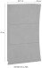 Schuhschrank >Arona< in Weiß Hochglanz - 71x121.5x26.6cm (BxHxT)