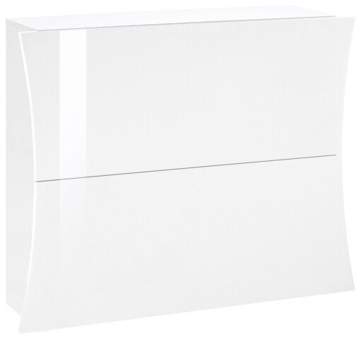 Schuhschrank >Arona< in Weiß Hochglanz - 101x81.4x26.6cm (BxHxT)
