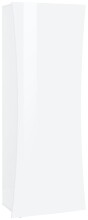 Garderobenschrank >Arona< in Weiß Hochglanz - 63x187.2x40cm (BxHxT)
