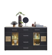 Sideboard >Sidonia< in Eiche Altholz - 170x94x40cm (BxHxT)