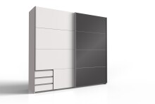 Kleiderschrank >Valencia< in Weiß -...