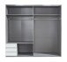 Kleiderschrank >Valencia< in Weiß - 225x210x65cm (BxHxT)