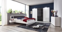 Highboard >Valencia< in Weiß - 130x83x41cm (BxHxT)