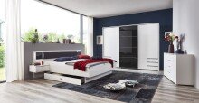 Highboard >Valencia< in Weiß - 130x83x41cm (BxHxT)