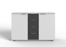 Highboard >Valencia< in Weiß - 130x83x41cm...