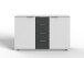 Highboard >Valencia< in Weiß - 130x83x41cm (BxHxT)