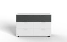 Highboard >Valencia< in Weiß - 130x83x41cm...