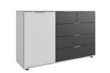 Highboard >Valencia< in Weiß - 130x83x41cm...