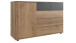 Highboard >Valencia< in Plankeneiche-Nachbildung - 130x83x41cm (BxHxT)