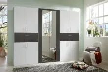 Dreh-/Schwebetürenschrank >Taiga< (B/H/T:...