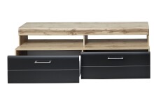 Wohnwand >Sidonia< in Eiche Altholz - 340x208x52cm (BxHxT)