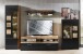 Wohnwand >Sidonia< in Eiche Altholz - 340x208x52cm (BxHxT)