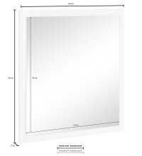 Wandspiegel >Magione< in  - 60x60x2cm (BxHxT)