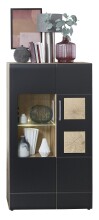 Wohnwand >Sidonia< in Eiche Altholz - 330x208x52cm (BxHxT)