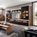 Wohnwand >Sidonia< in Eiche Altholz - 330x208x52cm (BxHxT)