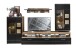 Wohnwand >Sidonia< in Eiche Altholz - 330x208x52cm (BxHxT)
