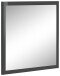 Wandspiegel >Magione< in Anthrazit Hochglanz - 60x60x2cm (BxHxT)