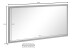 Wandspiegel >Magione< in Anthrazit Hochglanz - 120x60x2cm (BxHxT)