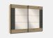 Dreh-/Schwebetürenschrank >Sulzbach< (B/H/T: 270x210x65 cm) Artisan-Eiche
