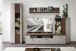 Vitrine >Superior< in Basalt matt Nachbildung - 60x199x38cm (BxHxT)