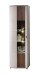 Vitrine >Superior< in Basalt matt Nachbildung - 60x199x38cm (BxHxT)