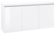 Sideboard >Magione< in Weiß Hochglanz -...