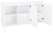Sideboard >Magione< in Weiß Hochglanz - 150x81x40cm (BxHxT)
