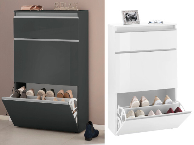 Schuhschrank >Magione< in  - 60x108x26.5cm (BxHxT)