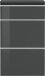 Schuhschrank >Magione< in Anthrazit Hochglanz - 60x108x26.5cm (BxHxT)