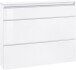 Schuhschrank >Magione< in Weiß Hochglanz - 121x108x26.5cm (BxHxT)