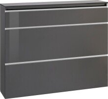 Schuhschrank >Magione< in Anthrazit Hochglanz -...