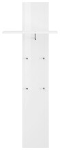 Garderobenpaneel >Magione< in Weiß Hochglanz - 50x140x27cm (BxHxT)