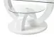 Couchtisch >Boston< weiß Hochglanz / Glas, Ablage - 110x40x60 (BxHxT)
