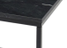 Beistelltisch >Samy< (B/H/T: 60x46x60 cm) in schwarzer Marmor, schwarz