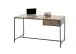 Schreibtisch >Hapur< (B/H/T: 140x79x60 cm) in Akazie massiv, schwarz