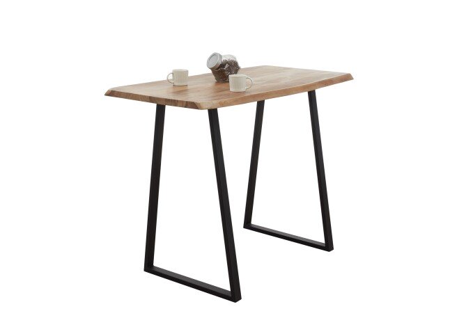 Bartisch >Goa< (B/H/T: 140x105x77 cm) in Akazie, schwarz - 140x105x77 (BxHxT)
