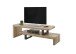 TV-Regal >Beed< (B/H/T: 140x45x40 cm) in Mango, schwarz - 140x45x40 (BxHxT)