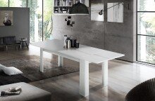 Esstisch >Jesolo< in Lärche Weiß - 160x75x90cm (BxHxT)