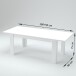 Esstisch >Jesolo< in Lärche Weiß - 160x75x90cm (BxHxT)
