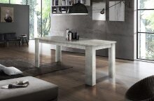 Esstisch >Jesolo< in Beton hell - 160x75x90cm (BxHxT)