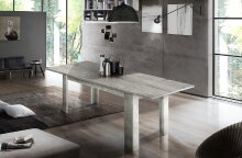 Esstisch >Jesolo< in Beton hell - 160x75x90cm (BxHxT)