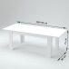 Esstisch >Jesolo< in Beton hell - 160x75x90cm (BxHxT)