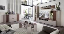 TV-Schrank >Superior< in Basalt matt Nachbildung - 195x50x48cm (BxHxT)