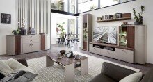 TV-Schrank >Superior< in Basalt matt Nachbildung - 195x50x48cm (BxHxT)